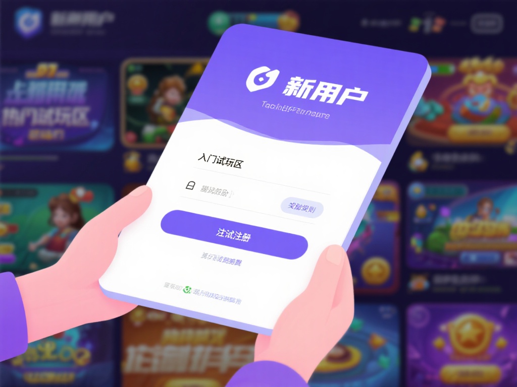 新用户注册后，可以进入试玩区，选择适合自己的游戏。